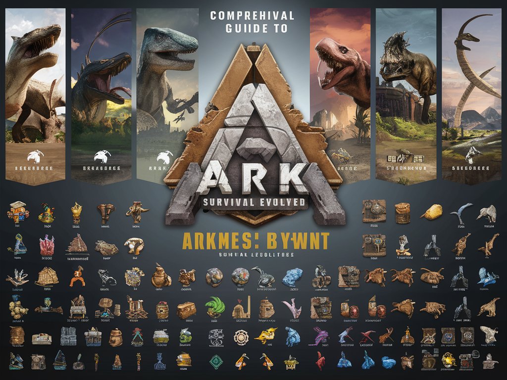 ark: survival evolved (2017) game icons banners